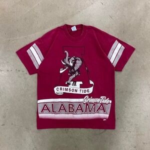 Vintage Alabama Crimson Tide Salem Sportswear 90s Jersey T-Shirt AOP Size L